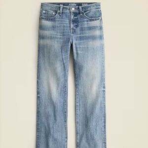 JCrew Mid rise straight jean in 1984 rigid